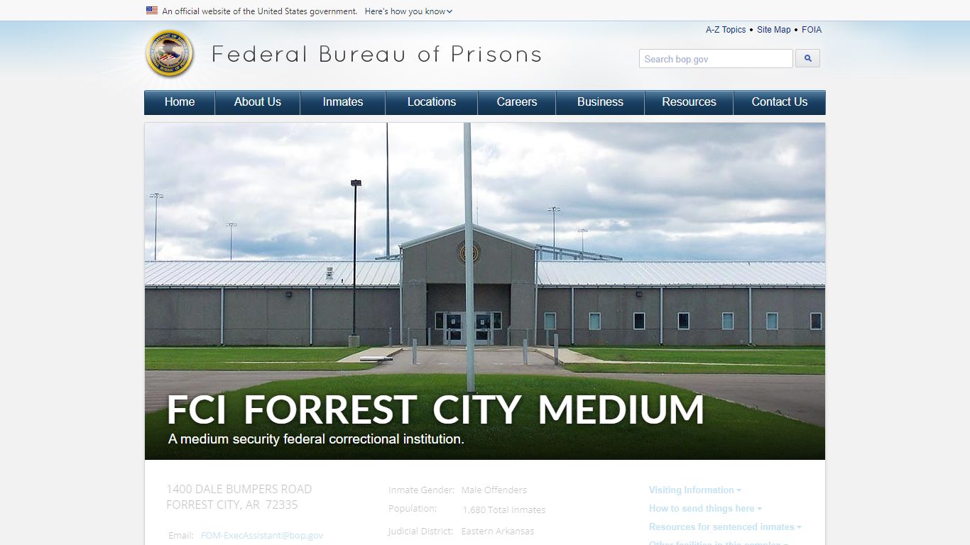 FCI Forrest City Medium - BOP